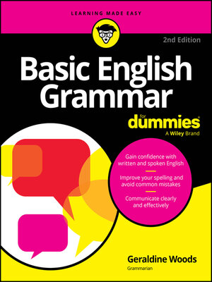 cover image of Basic English Grammar For Dummies
